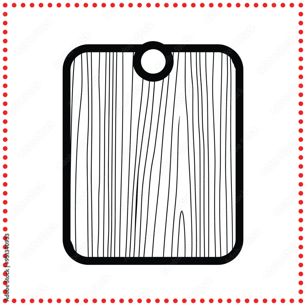 Bold cutting board icon, great for food industry logos and packaging designs. Bold cutting board icon, great for food industry logos and packaging designs.
