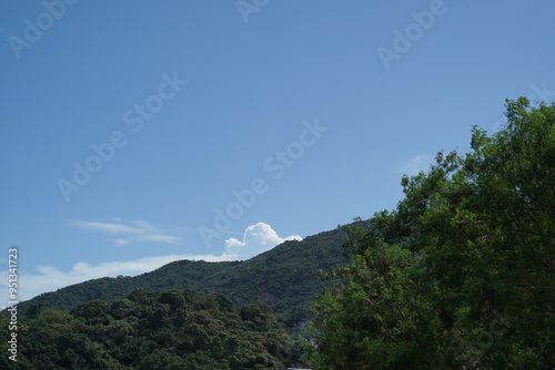 clouds over the mountain