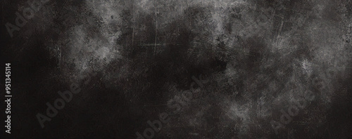 Fondo de hormigón con textura grunge negro oscuro. Panorama de fondo o textura de pizarra negra gris oscuro. Textura de hormigón negro vectorial. Fondo de pared de piedra. 