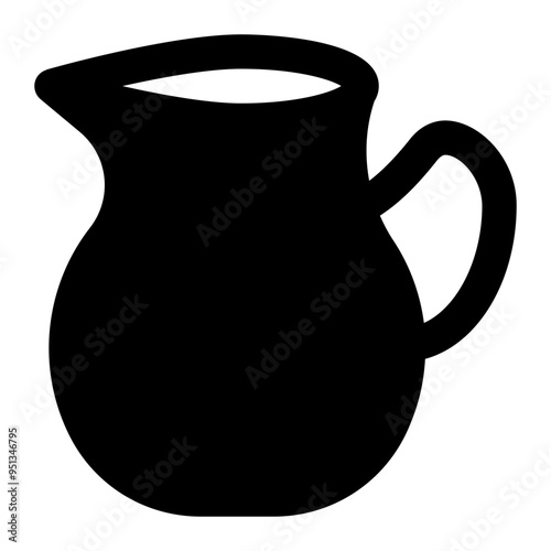 jug, glass, drink, ewer, containers solid or glyph icon