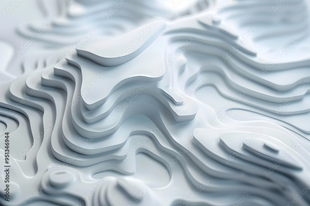 Minimalist Topographic Wave Patterns in Monochrome Tones Minimalist Topographic Wave Patterns in Monochrome Tones