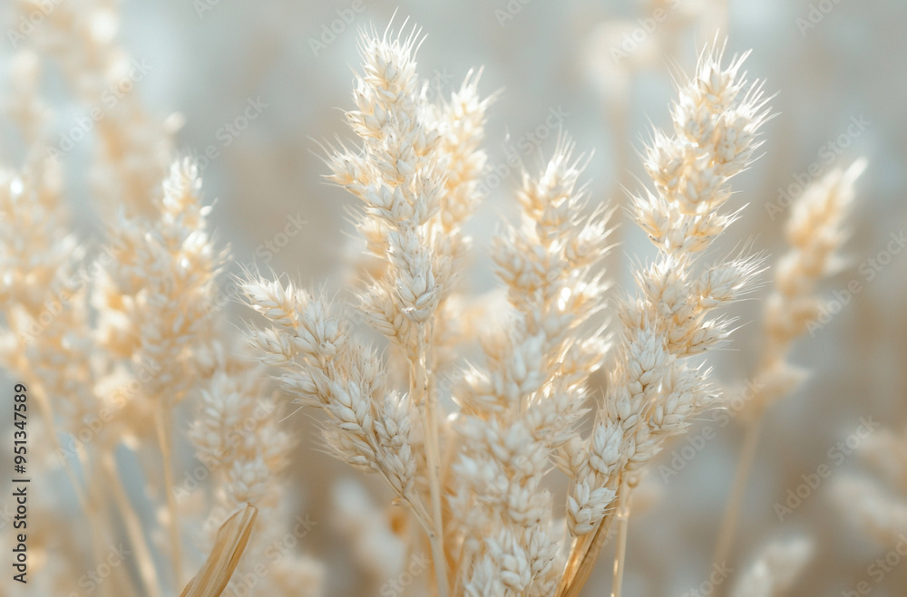 Fototapeta premium macro shot of golden wheat