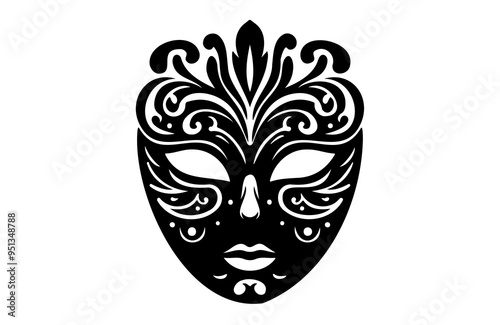 a mask icon of silhouette vector illustration