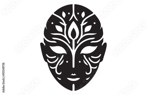 a mask icon of silhouette vector illustration
