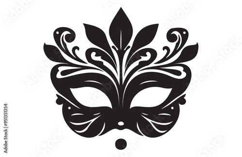 a mask icon of silhouette vector illustration