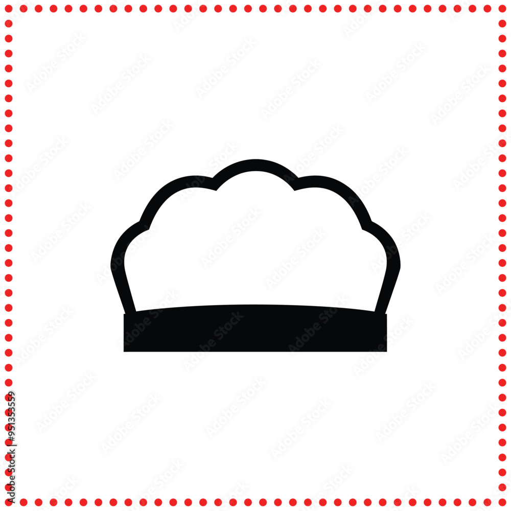 Showcase your love for gourmet cuisine with this iconic chef hat silhouette design. Showcase your love for gourmet cuisine with this iconic chef hat silhouette design.