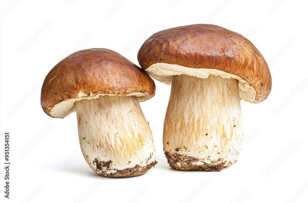 boletus mushrooms on a white background boletus mushrooms on a white background
