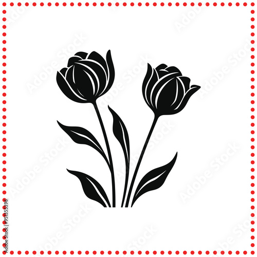 Perfectly Crafted  A Flower Silhouette That Adds a Touch of Nature
