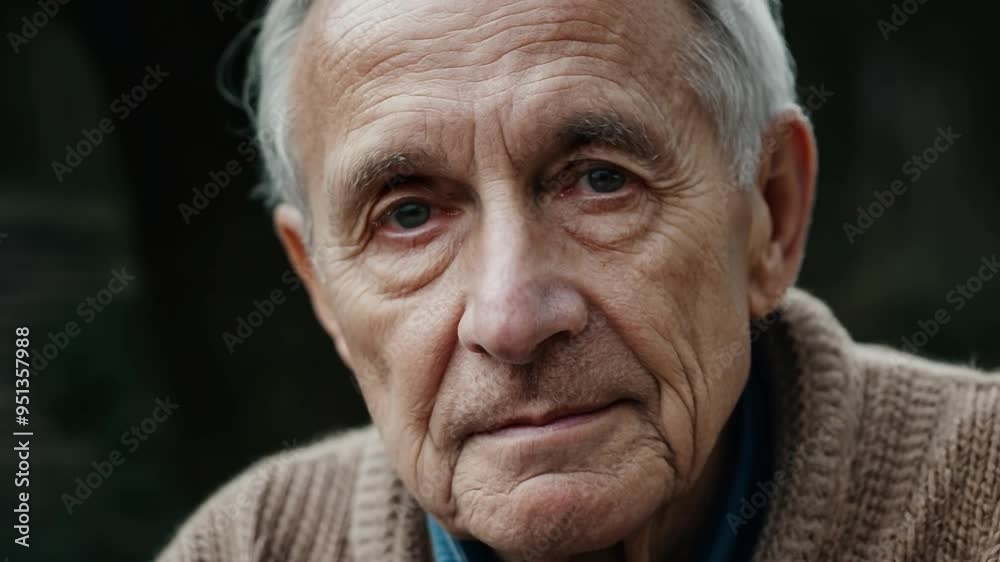 Senior man showing different facial expressions Senior man showing different facial expressions