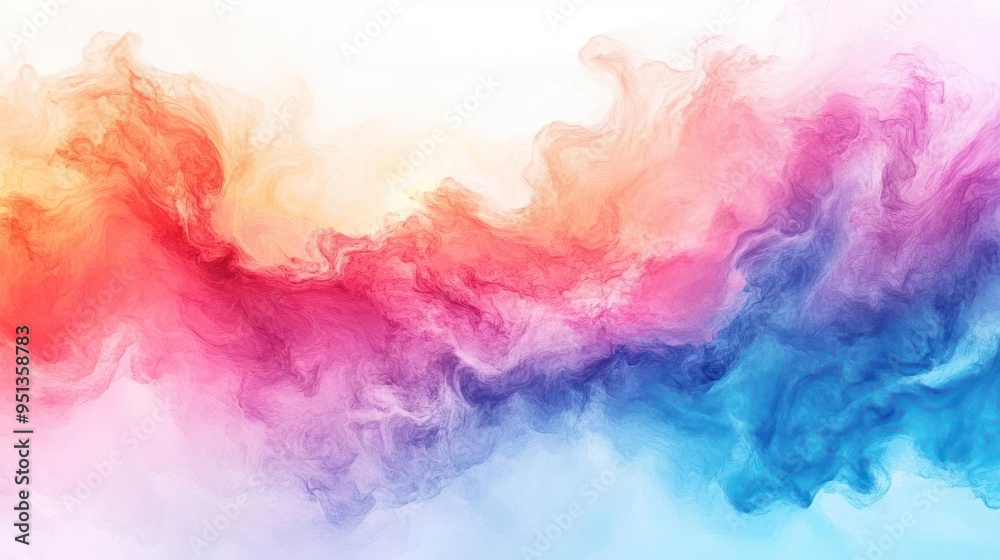 Fototapeta premium A vibrant and abstract smoke effect that could be used in a background or as an artistic filter.