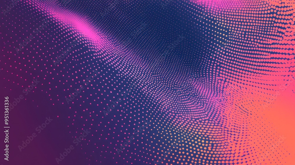 A creative design featuring a dotted gradient, perfect for backgrounds and digital art
