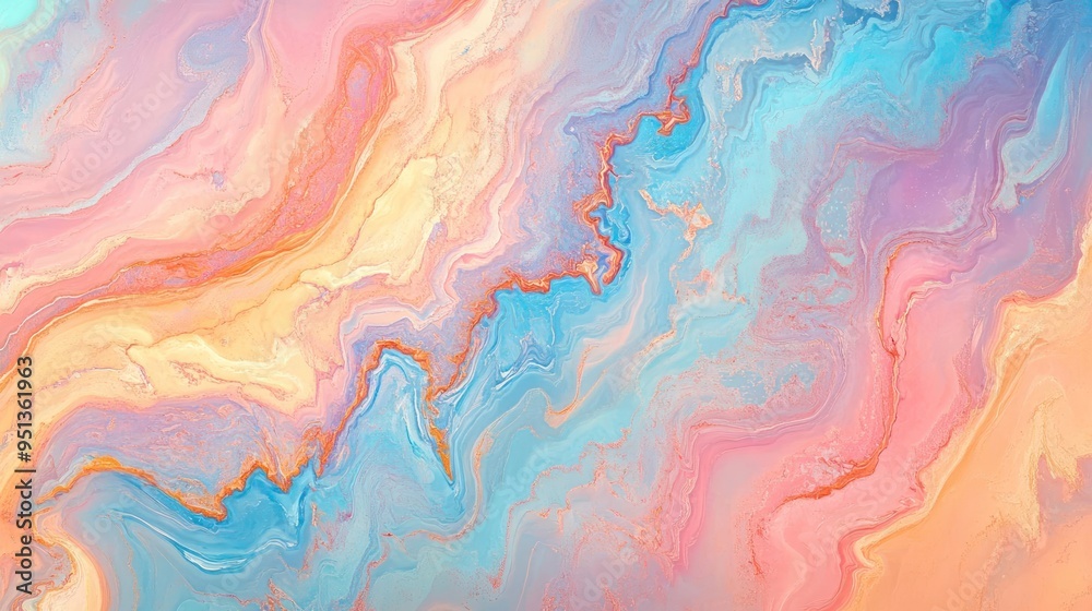 Abstract art of vibrant colors blending together, reminiscent of a galaxy or an iridescent gem. Abstract art of vibrant colors blending together, reminiscent of a galaxy or an iridescent gem.