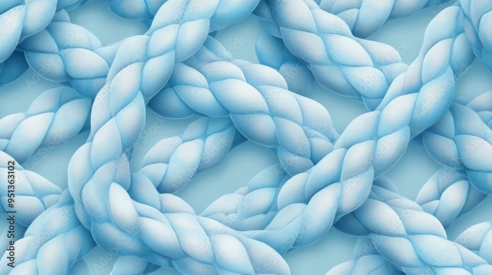 Abstract Blue Braided Texture Background