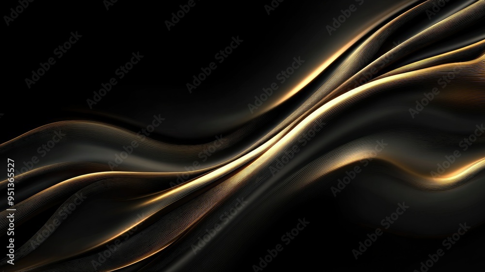 Obraz premium Abstract Background with Serene Smooth Lines