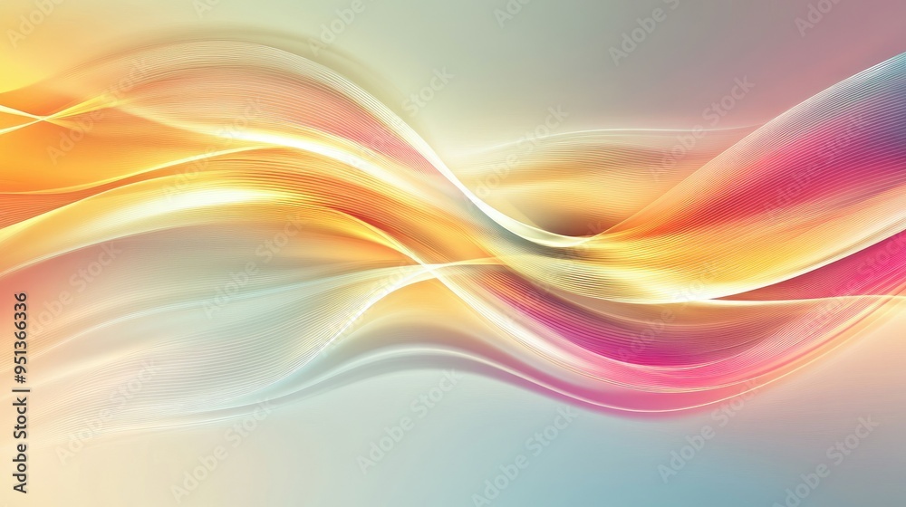 Abstract Background with Serene Smooth Lines Abstract Background with Serene Smooth Lines