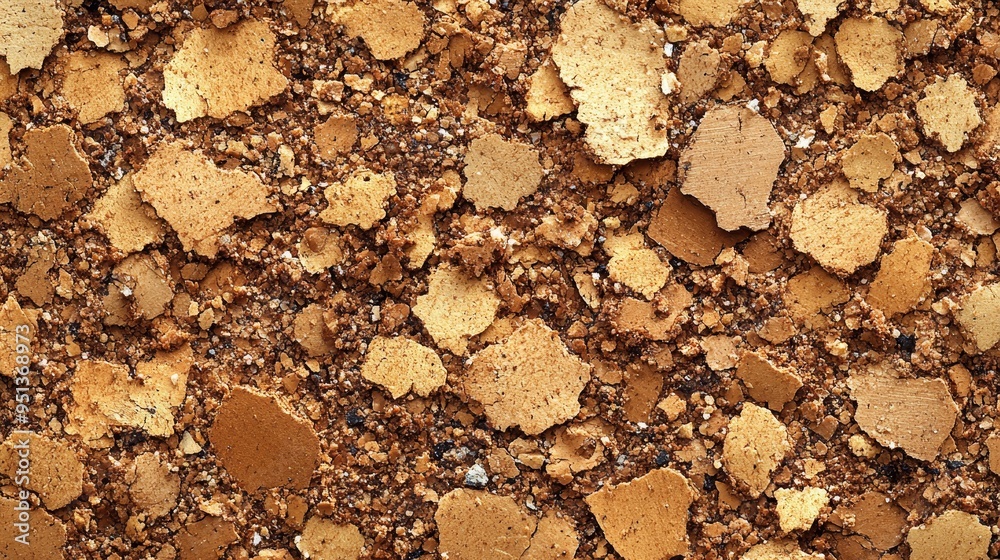 Close Up Texture of Cracked Earth with Small Stones and Brown Color Close Up Texture of Cracked Earth with Small Stones and Brown Color