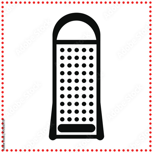 Sharp Precision  Iconic Cheese Grater Silhouette for Culinary Enthusiasts