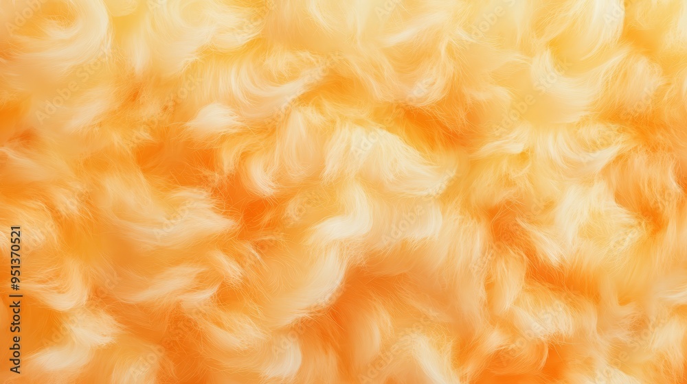 Abstract Orange and White Swirling Fur Texture Background Abstract Orange and White Swirling Fur Texture Background