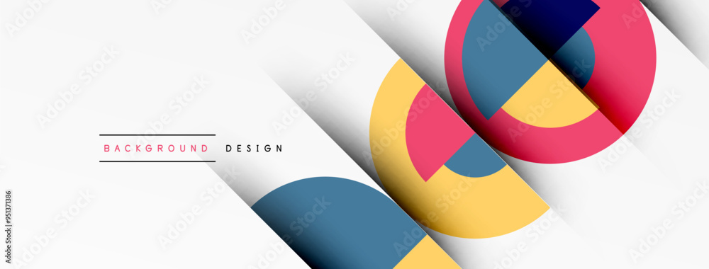 Geometric design abstract background - circles squares Geometric design abstract background - circles squares