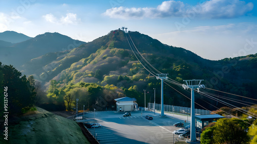 Nihondaira Ropeway View in Shizuoka, Japan photo