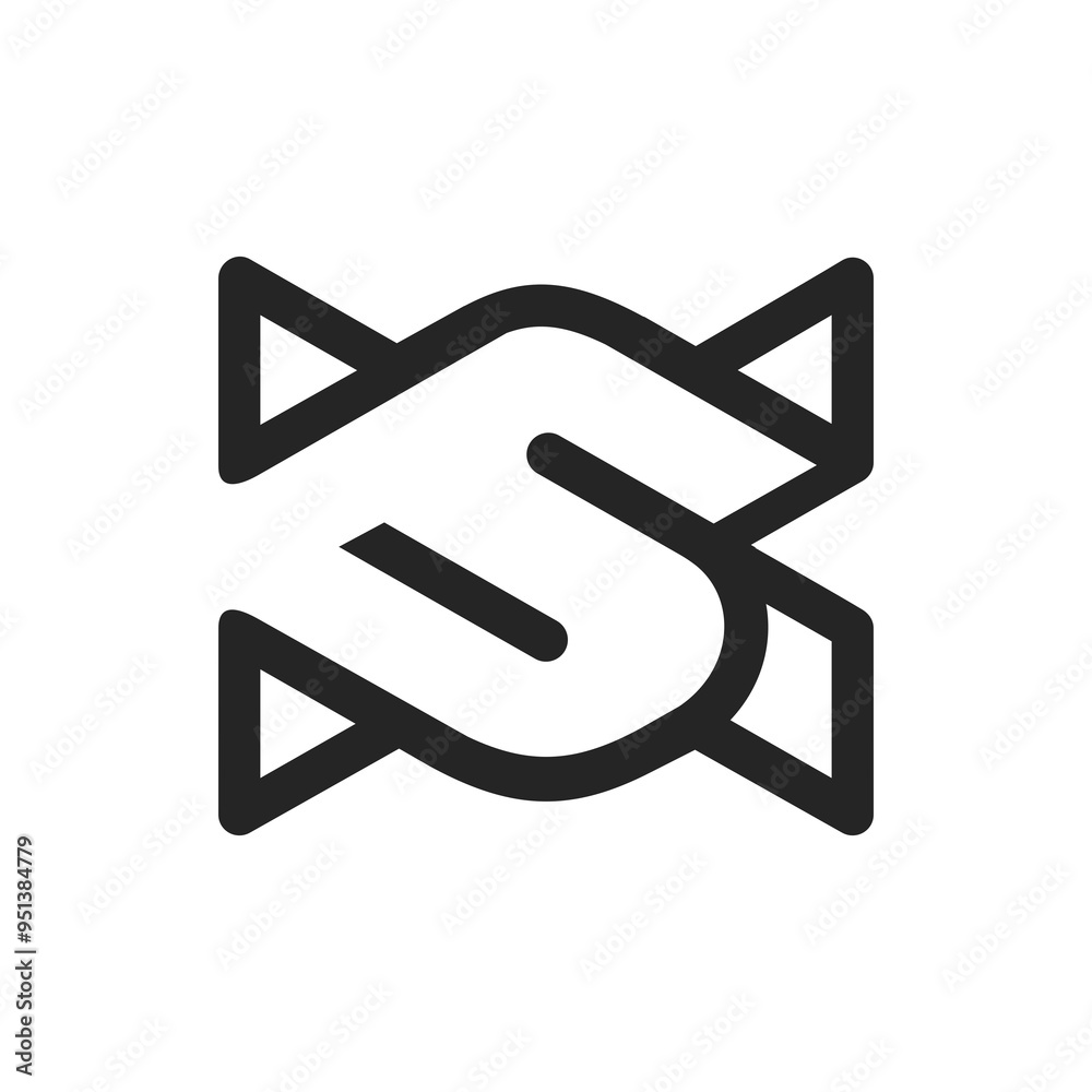 the logo consists of the number 6 and letter X. Abstract, outline and elegant. the logo consists of the number 6 and letter X. Abstract, outline and elegant.