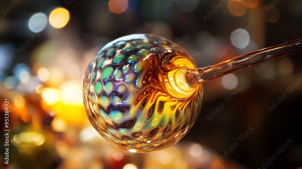 Glassblowing art up close: 9299