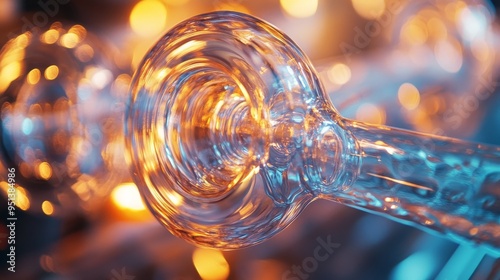 A glass artist at work: 9299 photo