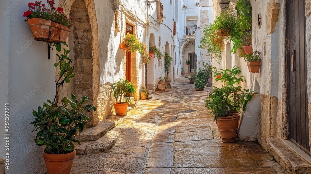 Naklejka premium Ostuni, village in Puglia
