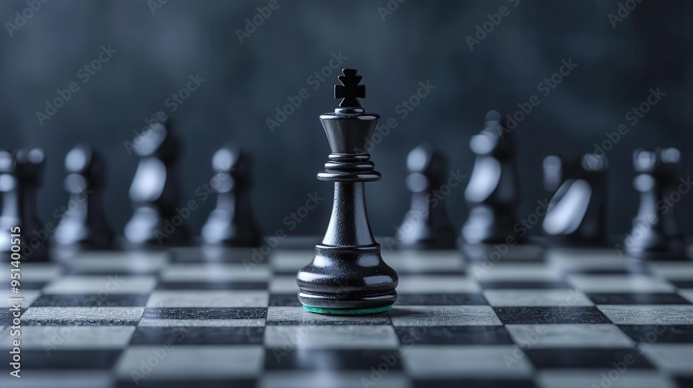 A chessboard with a victorious checkmate move, symbolizing the strategic victory of achieving a final goal A chessboard with a victorious checkmate move, symbolizing the strategic victory of achieving a final goal