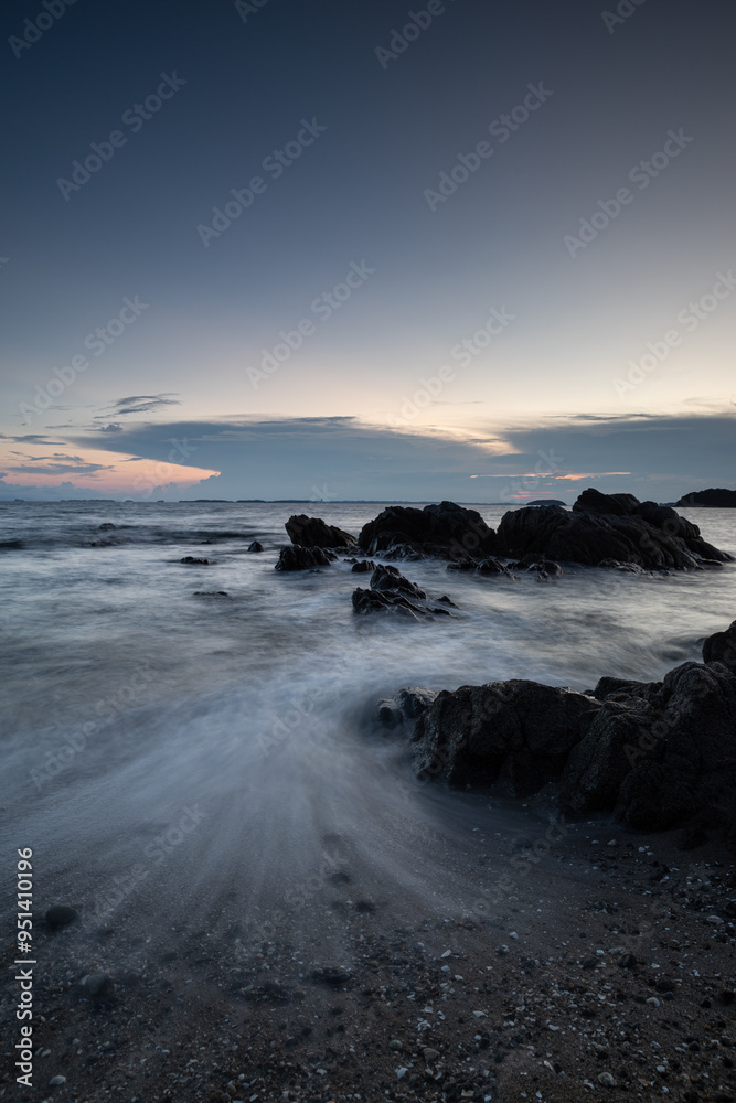 夕暮れの海岸 夕暮れの海岸