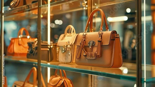 Luxury Handbags on Display