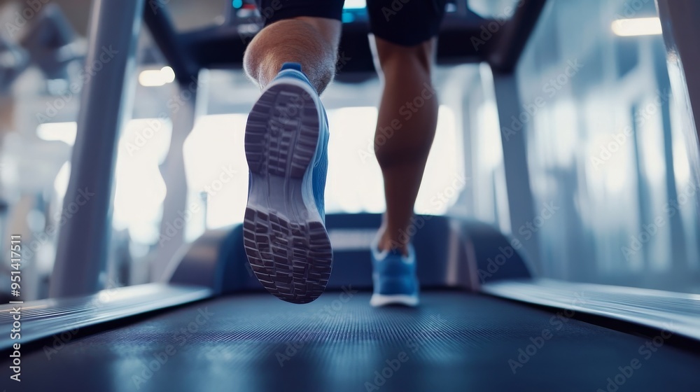 Treadmill runner. Treadmill runner.