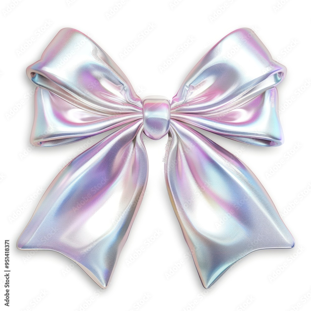 Shiny iridescent decorative gift bow Shiny iridescent decorative gift bow