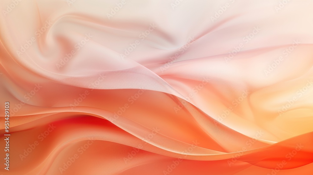 Fototapeta premium Warm Gradient Abstract, smooth gradients of warm hues, subtle textures and patterns, creating an inviting and harmonious backdrop on a clean white surface