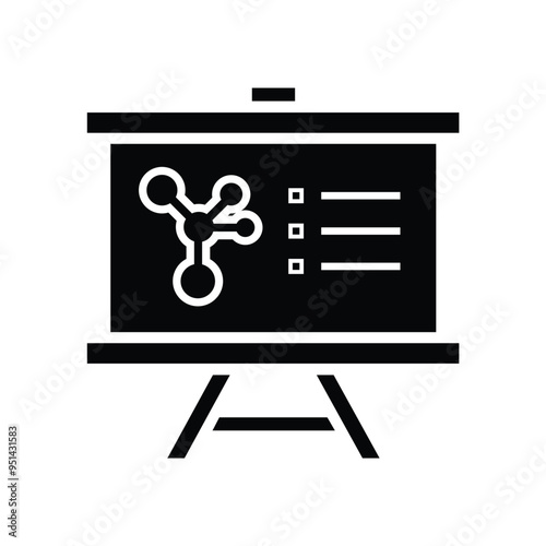 results. research, diagrams. simple design style icon. Suitable for use for education, business, competitions. vector design template
