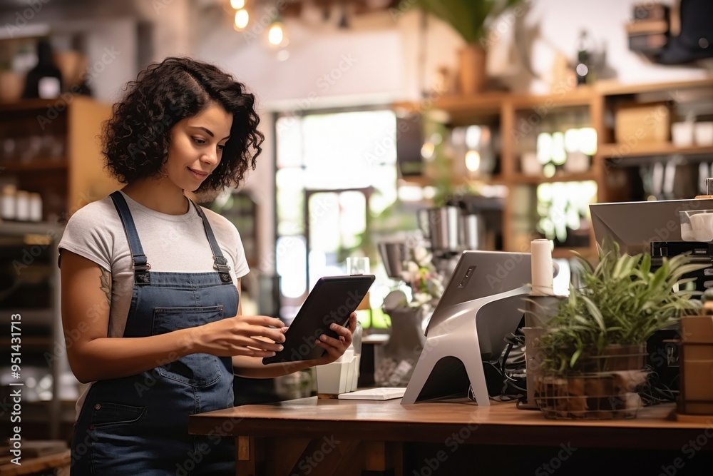 Coffee shop computer barista entrepreneur. Coffee shop computer barista entrepreneur.