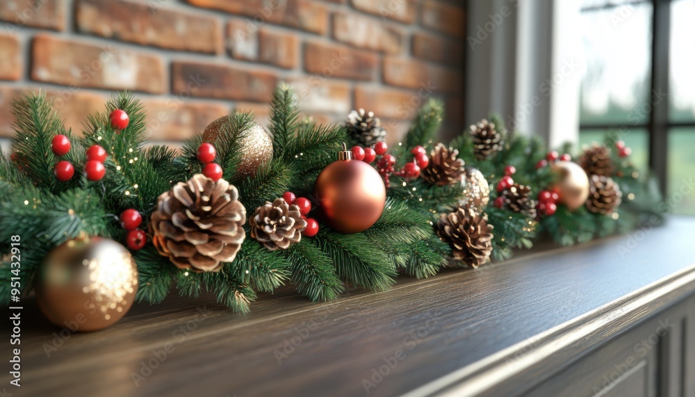 Rustic Christmas Garland with Greenery, Berries, and Pine Cones Natural Holiday Decorations for a Cozy Home Rustic Christmas Garland with Greenery, Berries, and Pine Cones Natural Holiday Decorations for a Cozy Home