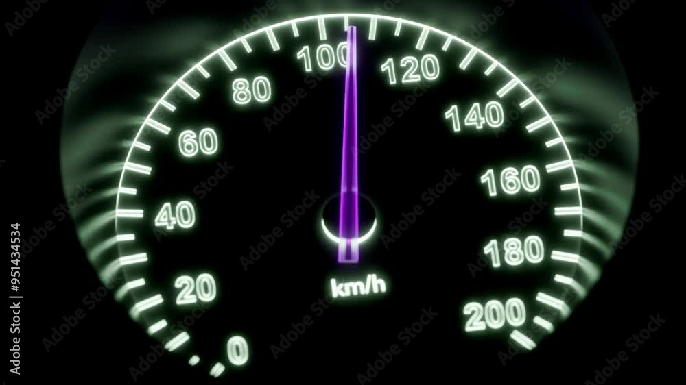 The needle on the car's speedometer is over 200 km/h. The needle on the car's speedometer is over 200 km/h.