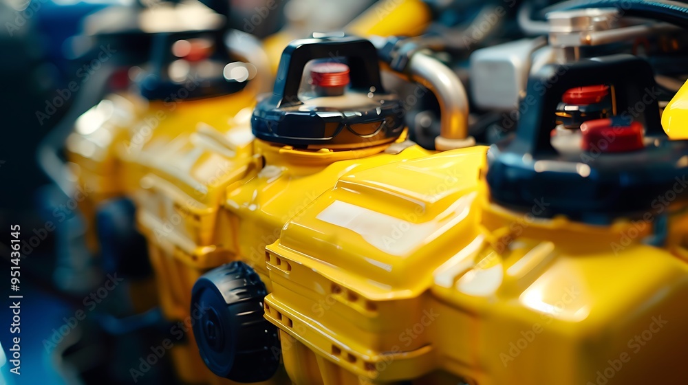 Automobile coolant comes in yellow canisters Automobile coolant comes in yellow canisters