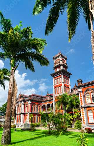 Queen's Royal College, one of the Magnificant Seven Mansions at Queen's Park Savannah in Port of Spain, Trinidad and Tobago photo