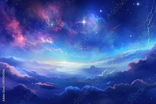 Universe of galaxy space backgrounds landscape. .