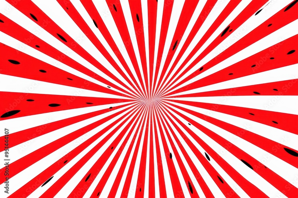 Fototapeta premium Dynamic red and white pattern