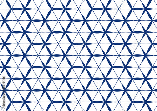 white and blue background abstract doodle art seamless geometric pattern