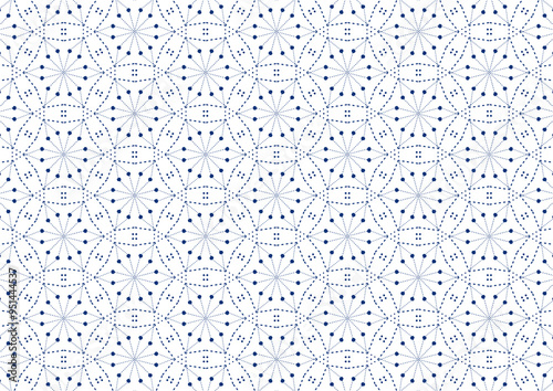 white and blue background abstract doodle art pattern seamless pattern with circles