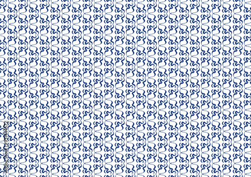 white and blue background abstract doodle art seamless background with numbers