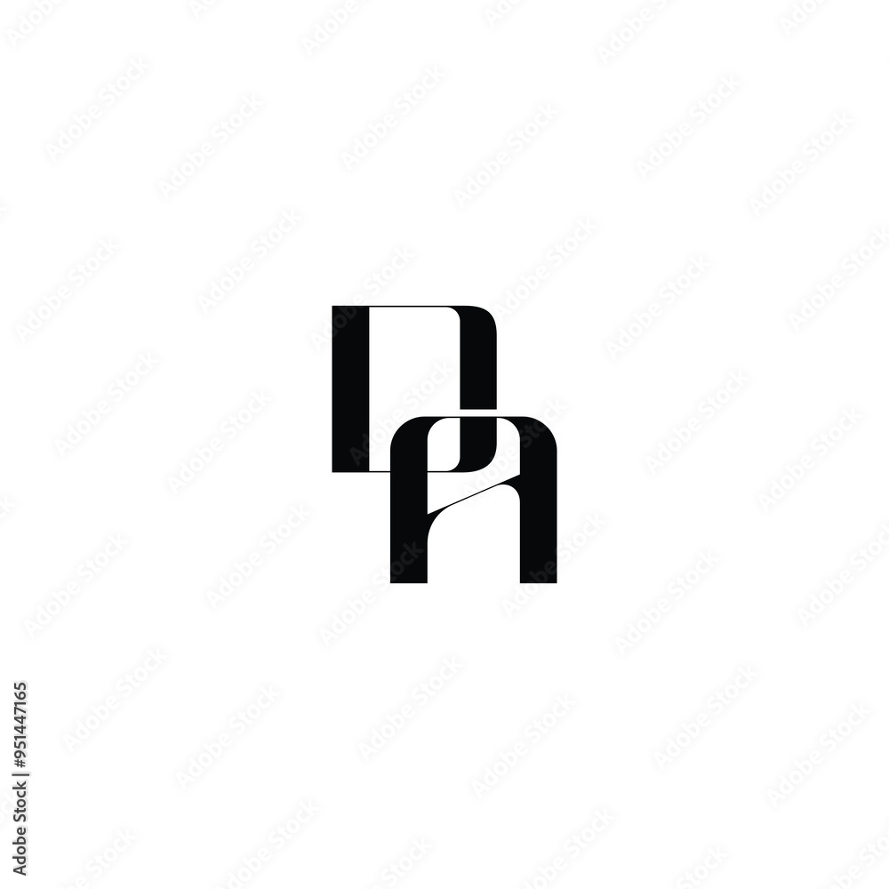 DA monogram logo design letter text name symbol monochrome logotype alphabet character simple logo DA monogram logo design letter text name symbol monochrome logotype alphabet character simple logo