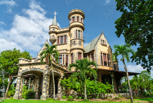 Stollmeyer's Castle Killarney, one of the Magnificant Seven Mansions at Queen's Park Savannah in Port of Spain, Trinidad and Tobago photo