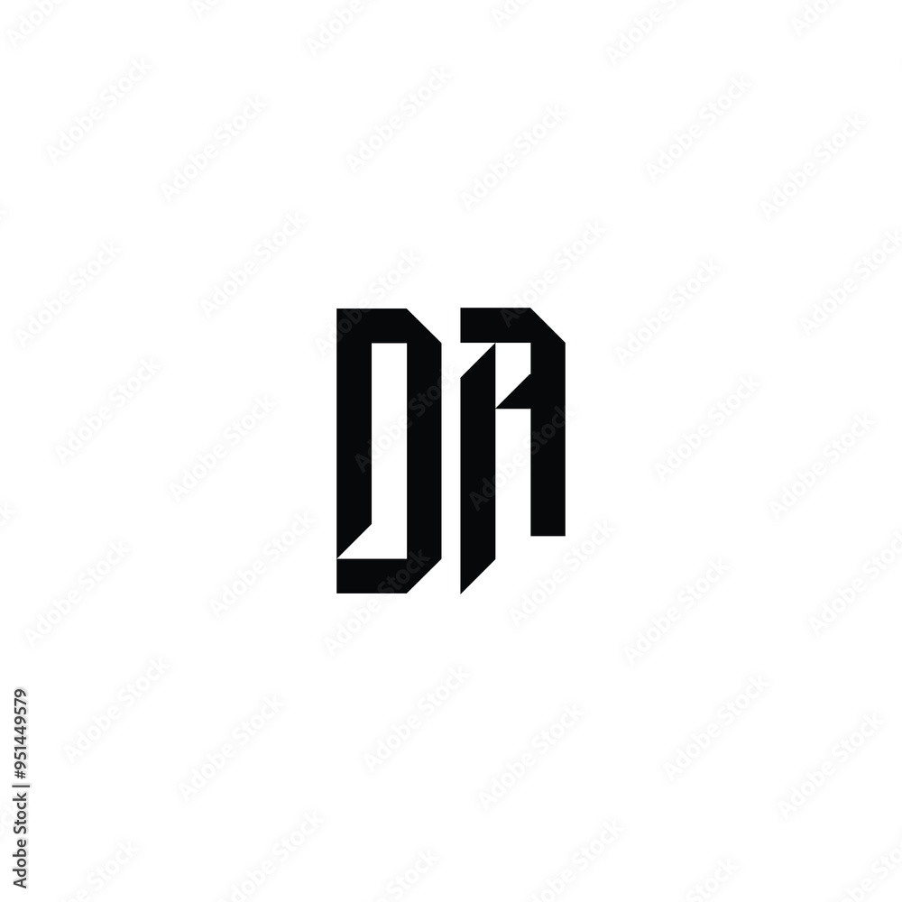 DA monogram logo design letter text name symbol monochrome logotype alphabet character simple logo DA monogram logo design letter text name symbol monochrome logotype alphabet character simple logo