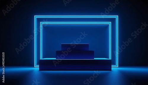 Wallpaper Mural Bright neon Sale sign on round pedestal or platform with a neon frame illuminated by spotlights. Signboard sales on a background of realistic 3D podium.18 Torontodigital.ca
