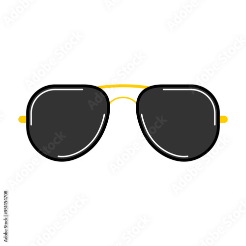 Police Glasses Illustration